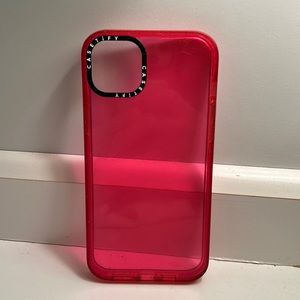 hot pink casetify case iphone 14plus